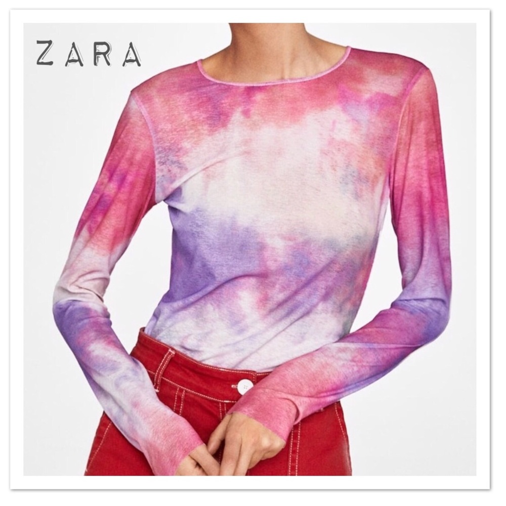 Zara Multicolored Print T-Shirt - NWT